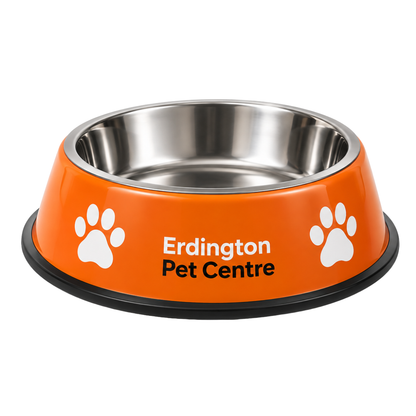 Erdington Pet Centre Stainless Steel Pet Food & Water Bowl